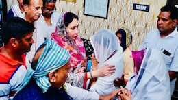अमृतलाल मीणा को श्रद्धांजलि देने सलूंबर पहुंचीं डिप्टी CM दिया कुमारी,  गुरुवार को भाजपा विधायक का हुआ था निधन