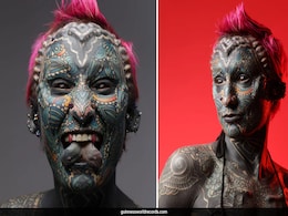 US Army Veteran With Forked Tongue, Tattoos 99.9% Of Body, Breaks World Record US Army Veteran With Forked Tongue, Tattoos 99.9% Of Body, Breaks World Record