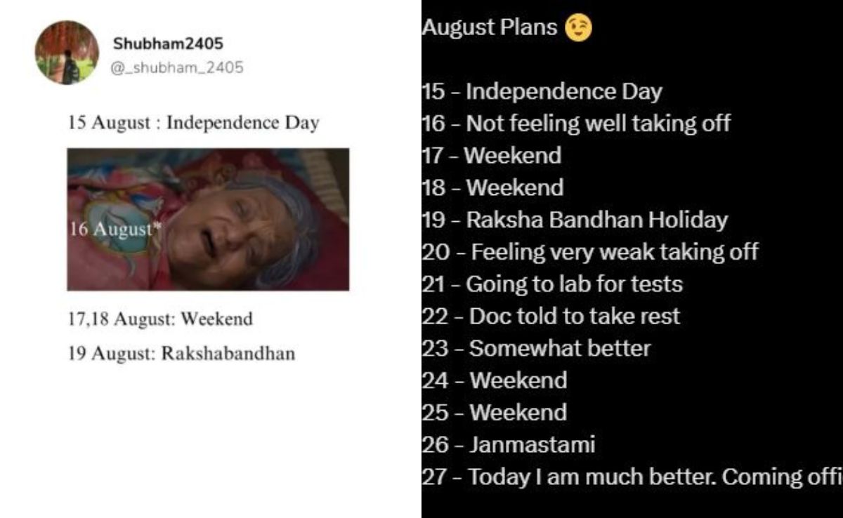 August Long Weekend Sparks Buzz On The Internet, Memes Show How Employees Plan To Escape Work