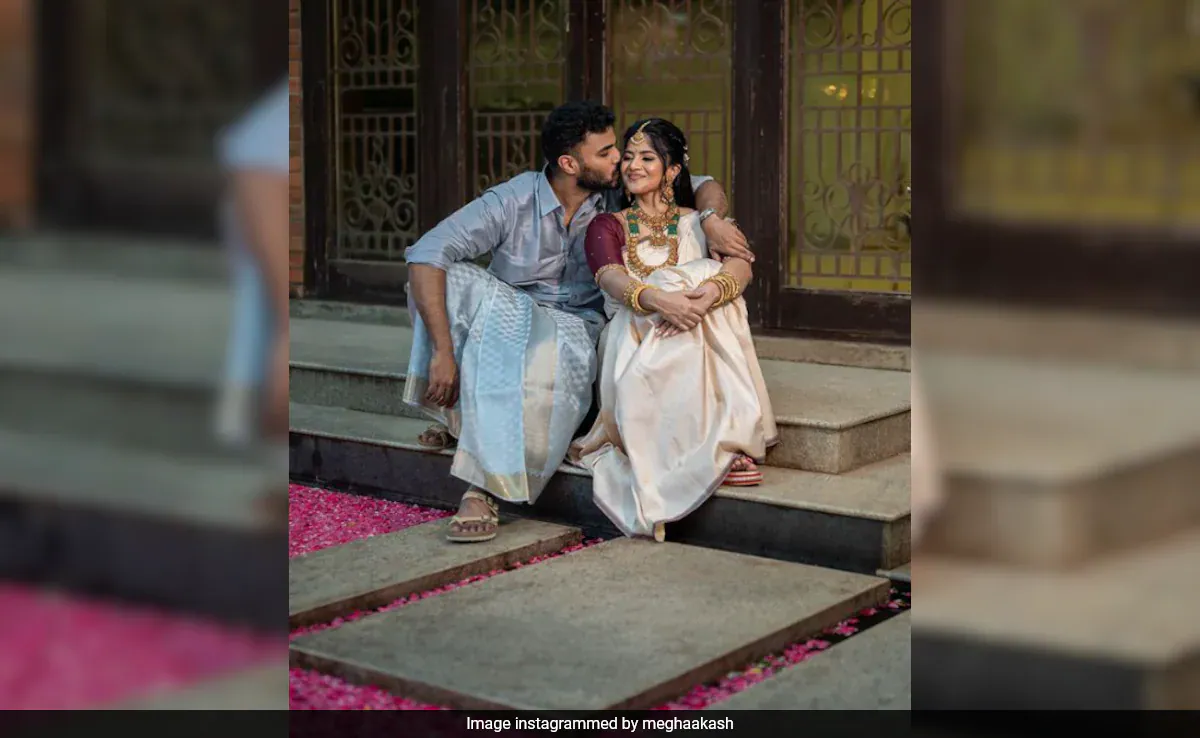 Inside Actor Megha Akash And Saai Vishnu's Engagement Ceremony