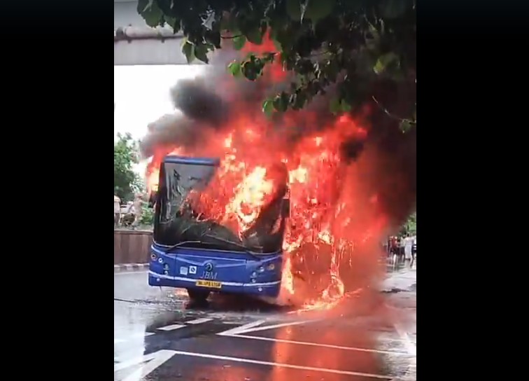 Delhi Bus Catches Fire, All Passengers Rescued