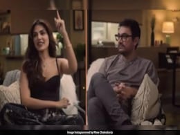 Aamir Khan Breaks Down On Rhea Chakraborty's Talk Show, Praises Her "Remarkable Courage" Aamir Khan Breaks Down On Rhea Chakraborty's Talk Show, Praises Her "Remarkable Courage"