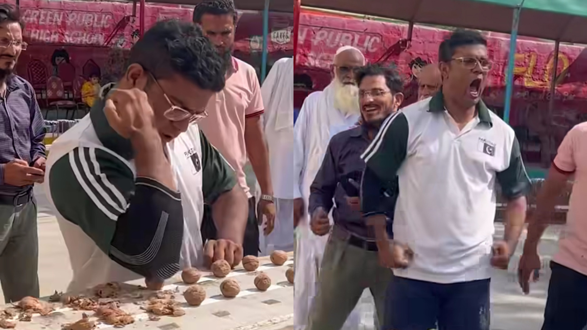 Man Sets World Record By Crushing Walnuts With Elbow - Watch Viral Video