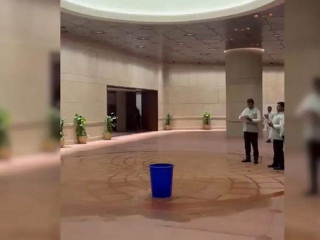 "Built With Billions...": Opposition Jabs BJP Over Parliament Roof Leak Video