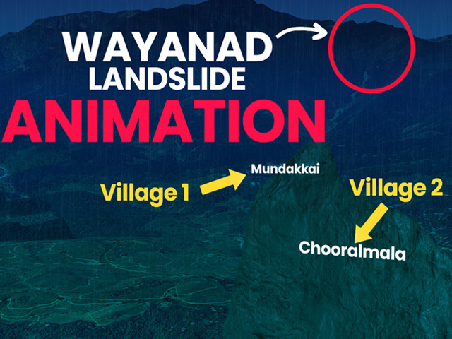 Wayanad Landslide Animation Video | Watch How The Deadly Landslide Unfolded