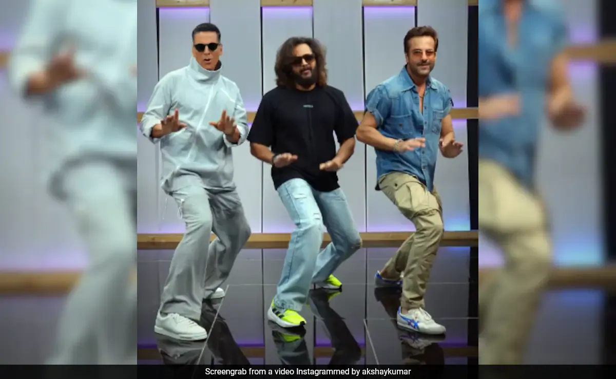 Akshay Kumar, Fardeen Khan And Riteish Deshmukh Had A <i>Heyy Babyy</i> Reunion <i>Khel Khel Mein</i>