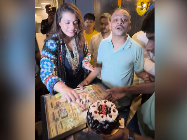 Kajol, 50 Today, Cuts Cake With The Paparazzi