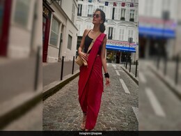 Taapsee Pannu Draped A Rs 3K Polka Dot <i>Saree</i> In The Coolest Way Possible In Paris Taapsee Pannu Draped A Rs 3K Polka Dot <i>Saree</i> In The Coolest Way Possible In Paris