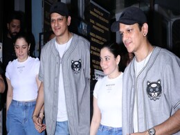 Tamannaah Bhatia And Vijay Varma's Twinning White T-Shirts And Blue Jeans Double The Couple Style Quotient Tamannaah Bhatia And Vijay Varma's Twinning White T-Shirts And Blue Jeans Double The Couple Style Quotient