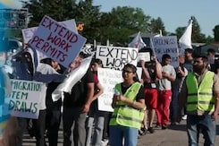 Indian Students Protest Against Canadian Government Over Deportation Fears Indian Students Protest Against Canadian Government Over Deportation Fears