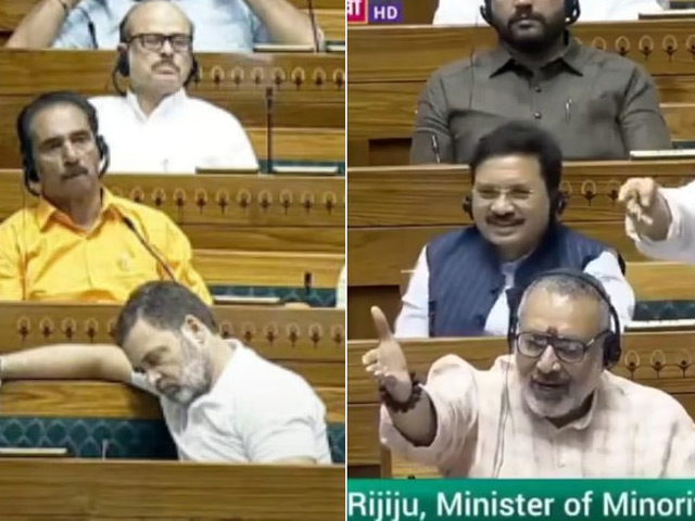 Giriraj Singh Reacts After Opposition MP Caught Sleeping In Lok Sabha