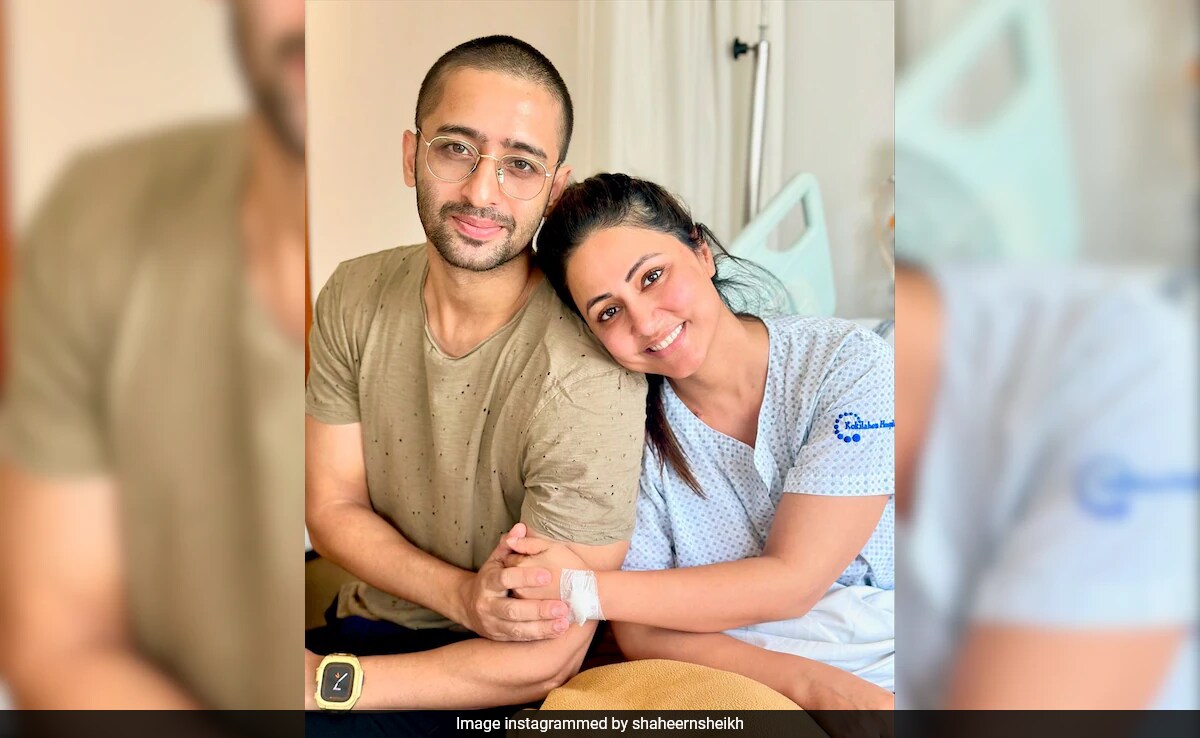 Shaheer Sheikh Visits "Fearless" Friend Hina Khan In The Hospital. See Post