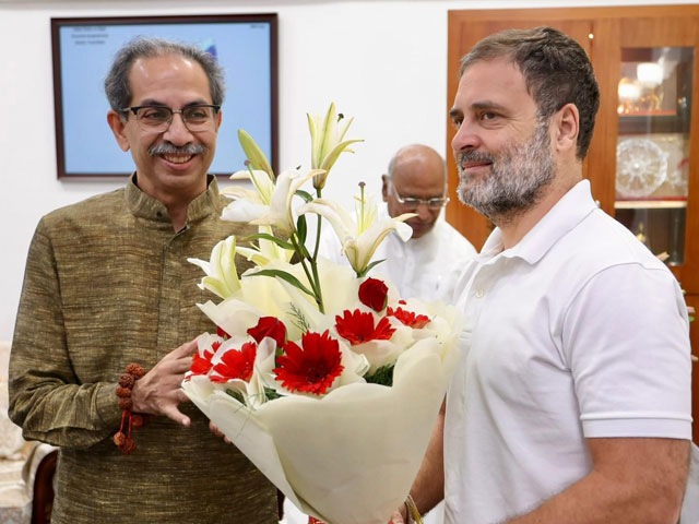 Uddhav Thackeray Meets Rahul Gandhi, Mallikarjun Kharge In Delhi