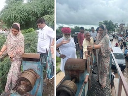 पानी के लिए प्रशासन से भिड़ गई निर्दलीय विधायक, मना करने के बावजूद खोला गंभीर नदी का बांध पानी के लिए प्रशासन से भिड़ गई निर्दलीय विधायक, मना करने के बावजूद खोला गंभीर नदी का बांध
