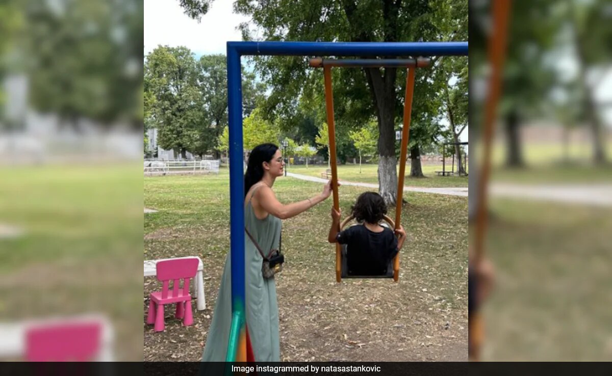 In Pic: Natasa Stankovic's Day Out In The Park With Son Agastya