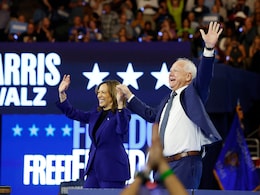 Vice President Pick Tim Walz Applauds Kamala Harris At Democratic Event Vice President Pick Tim Walz Applauds Kamala Harris At Democratic Event