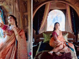 Tamannaah Bhatia Walks The Festive Path In An Elegant Orange Torani <i>Saree</i>