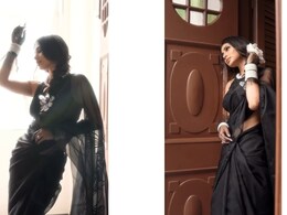 Mouni Roy Redefines Vintage Style With An Ethnic Spin In A Beautiful Black <i>Saree</i>