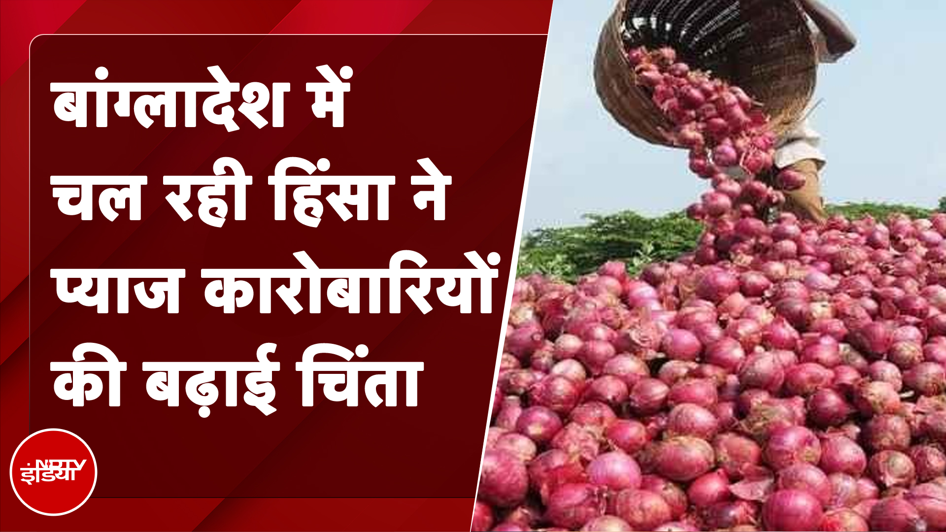 Bangladesh Crisis: बांग्लादेश में चल रही हिंसा ने Onion कारोबारियों की बढ़ाई चिंता | NDTV India