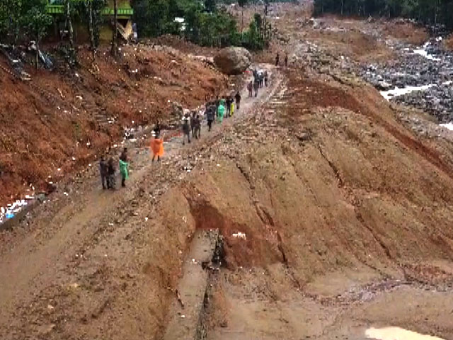 Drone Footage Shows Rescue Operations In Landslide-Hit Wayanad