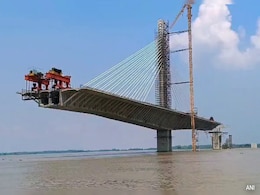 Part of Bihar Bridge Crashed Into Ganges River While Being "Dismantled" Part of Bihar Bridge Crashed Into Ganges River While Being "Dismantled"