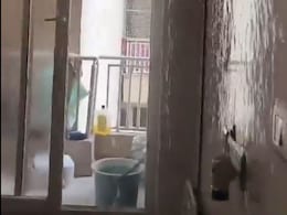 Video: Amid Heavy Rain, Sprinkler Inside Noida Flat Turns On, Floods House