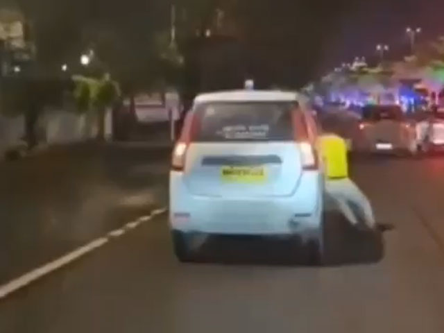 A Drunk Driver Hits Parked Cars In A Speeding Stunt