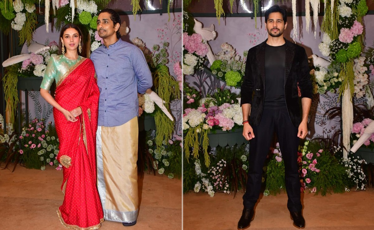 In Pics: Aditi Rao Hydari-Siddharth, Karan Johar At Eka Lakhani And Ravi Bhagchandka's Engagement Party