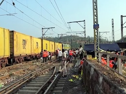 Goods Train Collides With Cement Slabs Kept On Tracks In UP's Raebareli Goods Train Collides With Cement Slabs Kept On Tracks In UP's Raebareli