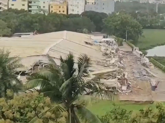 Bulldozer Action On Actor Nagarjuna's N-Convention Centre In Hyderabad