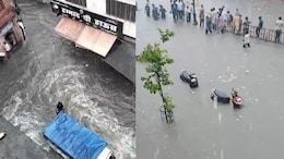 Rajasthan: मूसलाधार बारिश से सड़कें जलमग्न, जयपुर एयरपोर्ट पर 40mm बारिश रिकॉर्ड की गई; IMD का नया अलर्ट