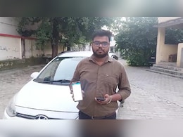 UP Man Fined For Driving Car Without Helmet By Noida Police