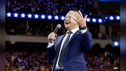 Trump Amplifies False Claims Against Kamala Harris' Veep Pick Tim Walz