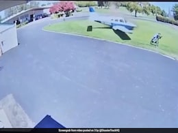 Watch: Plane Narrowly Misses Man After Wild Crash In US Watch: Plane Narrowly Misses Man After Wild Crash In US