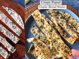 Want To Enjoy Papad Differently? You'll Love These Delectable Papad Garlic Breadsticks