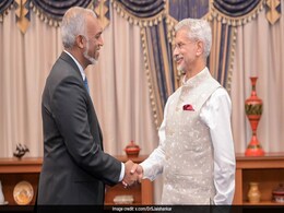 "India One Of Closest Allies": Maldives President After Meeting S Jaishankar "India One Of Closest Allies": Maldives President After Meeting S Jaishankar