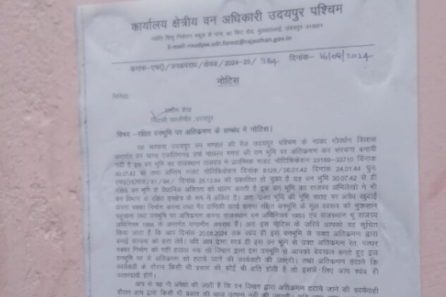 आरोपी के घर चस्पा किया नोटिस आरोपी के घर चस्पा किया नोटिस