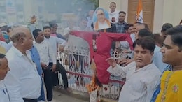झूंझुनूं के बाद अब टोंक में राजस्थान BJP प्रभारी राधामोहन अग्रवाल का विरोध, पायलट समर्थकों ने फूंका पुतला