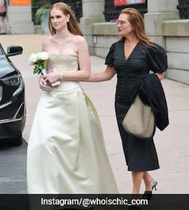 brooke shields daughter graduation dress White Fit-and-Flare Mini Dress main image 0