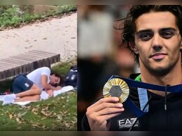 पेरिस में पार्क में सोते दिखे गोल्ड मेडलिस्ट ओलंपियन Thomas Ceccon, सच-झूठ के बीच आयोजकों पर गुस्साए यूजर्स पेरिस में पार्क में सोते दिखे गोल्ड मेडलिस्ट ओलंपियन Thomas Ceccon, सच-झूठ के बीच आयोजकों पर गुस्साए यूजर्स