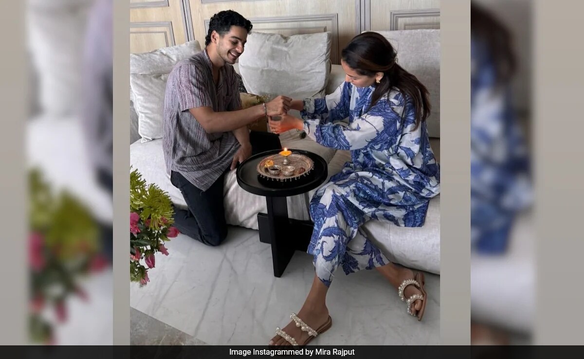 Raksha Bandhan 2024: Mira Rajput Ties Rakhi To Brother-In-Law Ishaan Khatter. See Famjam Post