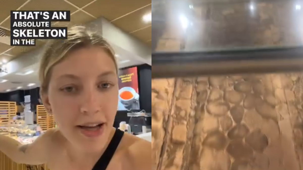 Watch: At This McDonald's Near Rome, You Can Spot Skeletons Below The Floor