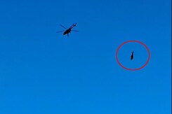 Helicopter, Being Airlifted By MI-17 Chopper, Crashes In Kedarnath Helicopter, Being Airlifted By MI-17 Chopper, Crashes In Kedarnath
