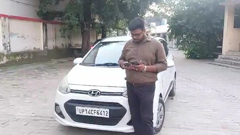 नोएडा पुलिस का अनोखा कारनामा! बिना हेलमेट के कार चलाना बताकर घर भेज दिया 1000 का चालान