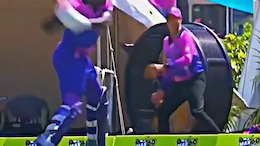 Watch: Angry Over Controversial Dismissal, Carlos Brathwaite Hits His Helmet Out Of The Park