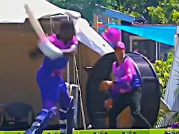 Watch: Angry Over Controversial Dismissal, Carlos Brathwaite Hits His Helmet Out Of The Park