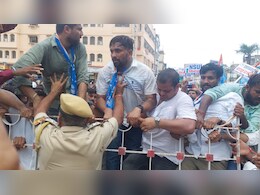 छात्र संघ चुनाव को लेकर NSUI का विरोध प्रदर्शन, विनोद जाखड़ ने कहा- भजनलाल सरकार वादे से मुकर रही