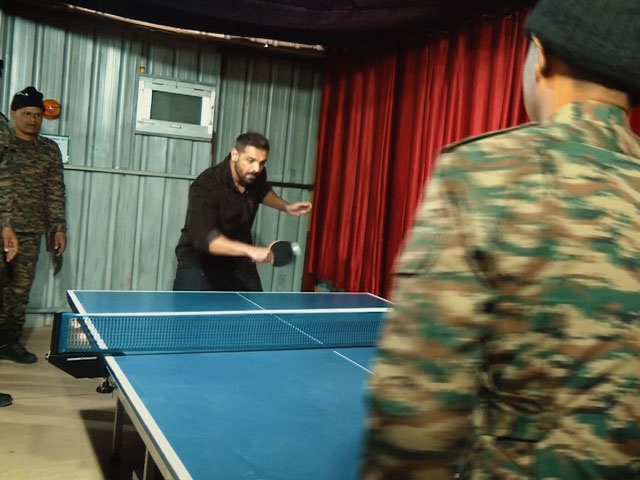 Jai Jawan: John Abraham Plays Table Tennis With Soldiers Defending China Border