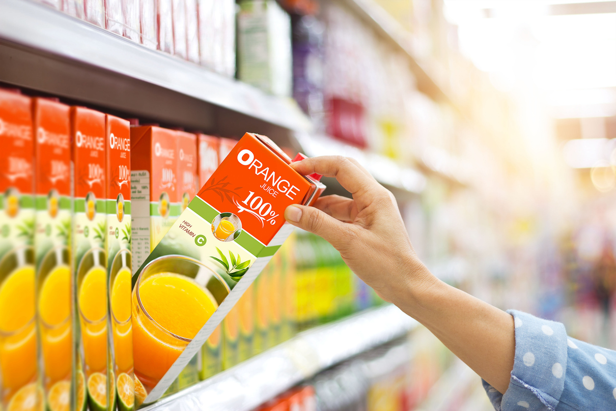 Fruit juices are deprived of fibre