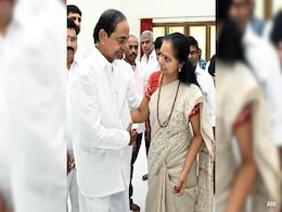 K Kavitha Meets Father K Chandrasekhar Rao After Release From Prison K Kavitha Meets Father K Chandrasekhar Rao After Release From Prison